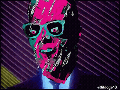 Man In Sunglasses And Blue Tie @Lildoge18 GIF