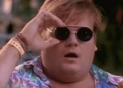Man In Sunglasses And Colorful Shirt, Mouth Open GIF