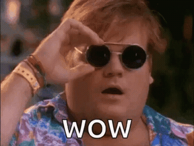 Man In Sunglasses And Colorful Shirt Saying Wow GIF