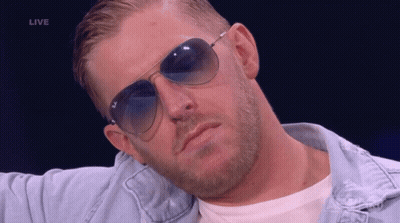 Man In Sunglasses And Denim Jacket Live GIF