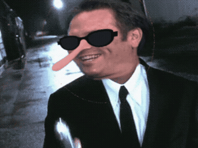 Man In Sunglasses And Fake Nose Smiling GIF