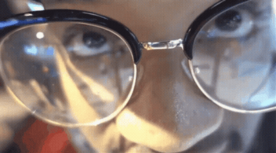 Man In Sunglasses And Fake Wig GIF