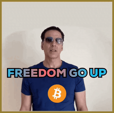 Man In Sunglasses And Freedom Go Up Sign GIF