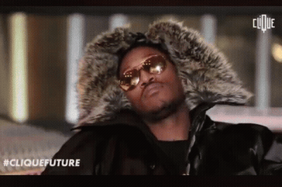 Man In Sunglasses And Fur Coat #CliqueFuture GIF