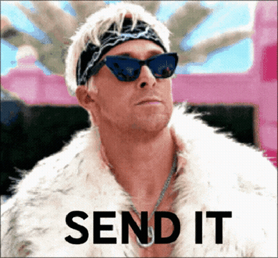 Man In Sunglasses And Fur Coat With Send It GIF