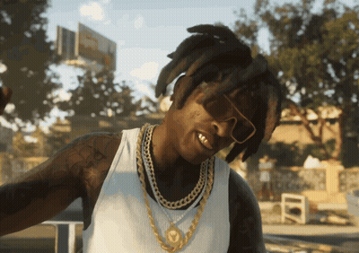 Man In Sunglasses And Gold Chain GIF