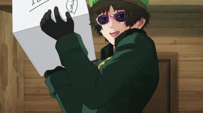 Man In Sunglasses And Hat Holding Paper GIF