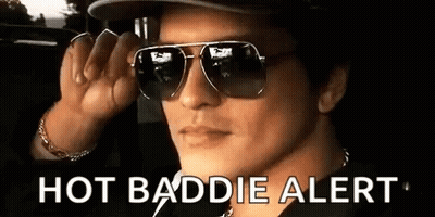Man In Sunglasses And Hat Hot Baddie Alert GIF