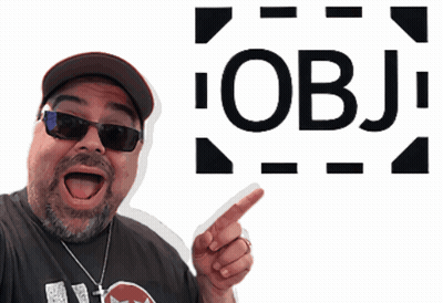 Man In Sunglasses And Hat Pointing At Word Object GIF