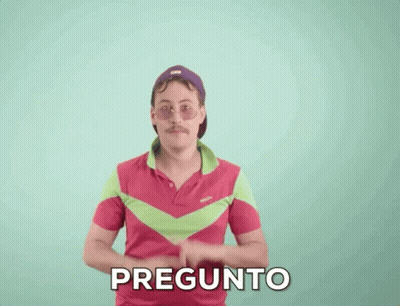 Man In Sunglasses And Hat Pointing Up Pregunto GIF