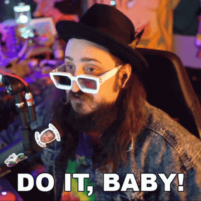 Man In Sunglasses And Hat Saying Do It Baby GIF