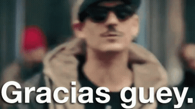 Man In Sunglasses And Hat Saying Gracias Güey GIF