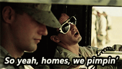 Man In Sunglasses And Hat Saying So Yeah Homes We Pimpin GIF