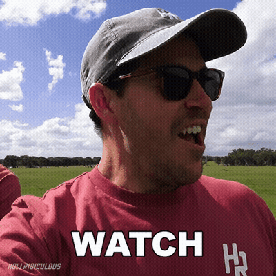 Man In Sunglasses And Hat Saying Watch GIF