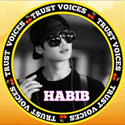 Man In Sunglasses And Hat Surrounded By Trust Voices GIF
