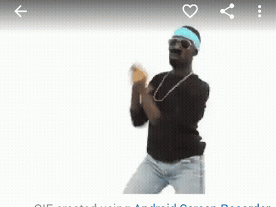 Man In Sunglasses And Headband Dancing On Phone Screen GIF