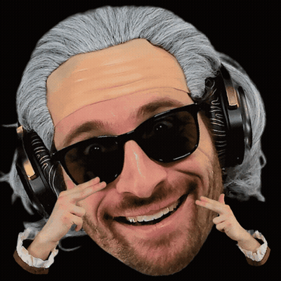 Man In Sunglasses And Headphones Giving Peace Sign GIF