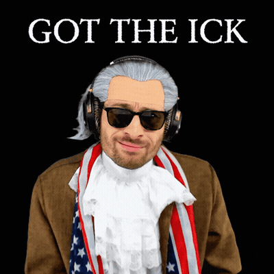 Man In Sunglasses And Headphones Got The Ick GIF