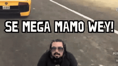 Man In Sunglasses And Headphones In Front Of Yellow Car Saying Se Mega Mamo Wey GIF