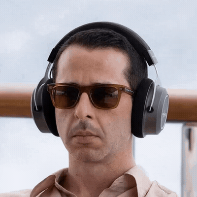 Man In Sunglasses And Headphones Olympus GIF