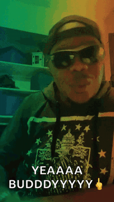 Man In Sunglasses And Hoodie Giving Middle Finger GIF