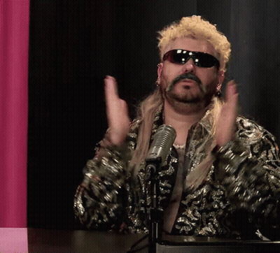 Man In Sunglasses And Mullet Clapping GIF