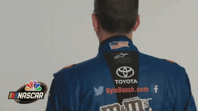 Man In Sunglasses And Nascar Jacket GIF