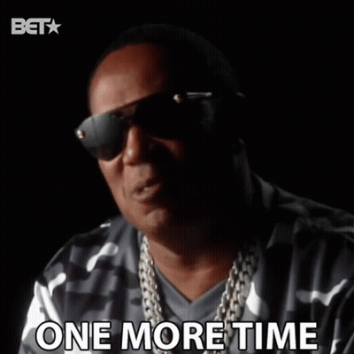 Man In Sunglasses And Necklace Saying One More Time GIF