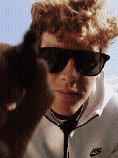 Man In Sunglasses And Nike Hoodie GIF