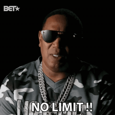 Man In Sunglasses And No Limit Shirt GIF