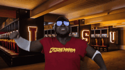 Man In Sunglasses And Red Cyclonemania Shirt GIF
