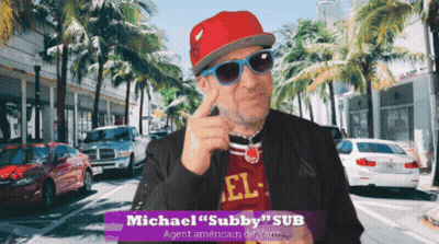 Man In Sunglasses And Red Hat Michael Subby Sub GIF