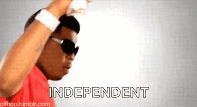 Man In Sunglasses And Red Shirt Dancing Independent GIF