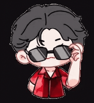 Man In Sunglasses And Red Shirt GIF