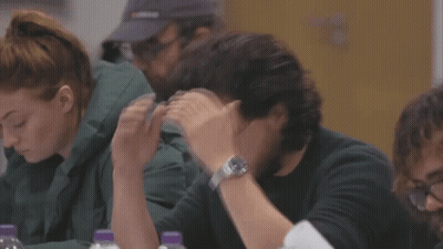 Man In Sunglasses And Shorts At Burberry Logo GIF