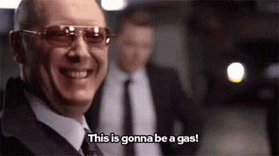 Man In Sunglasses And Suit Smiling Saying This Is Gonna Be A Gas GIF