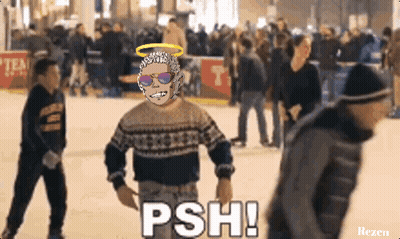 Man In Sunglasses And Sweater Saying Psh GIF