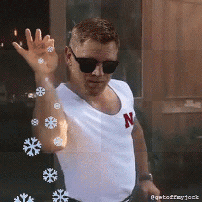 Man In Sunglasses And White Shirt With Letter N GIF