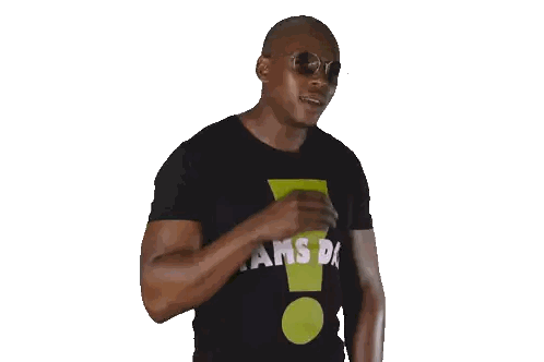 Man In Sunglasses And Yans T-Shirt Sticker