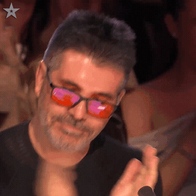 Man In Sunglasses Applauding Before Crowd GIF