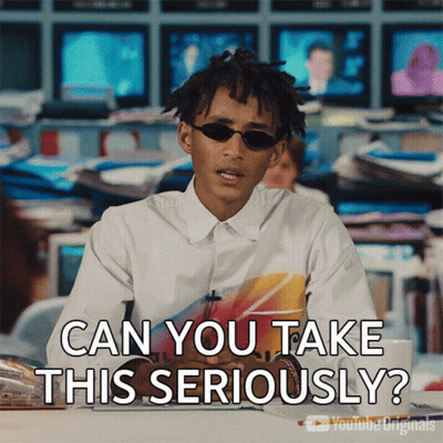 Man In Sunglasses Asking Can You Take This Seriously GIF
