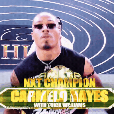 Man In Sunglasses Before Next Champion Carmelo Mayes Sign GIF