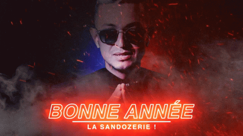 Man In Sunglasses Bonne Annee La Sandozerie GIF