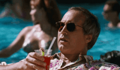 Man In Sunglasses Drinking With Straw GIF