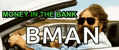 Man In Sunglasses Driving Car Saying Money In The Bank GIF