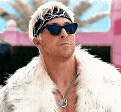 Man In Sunglasses Fur Coat And Bandana GIF