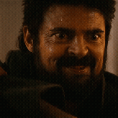 Man In Sunglasses Holding Meat With Crying Cartoon GIF