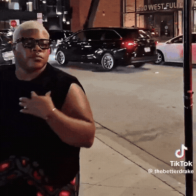 Man In Sunglasses In Front Of Bud West Full Store GIF