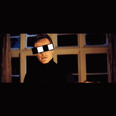 Man In Sunglasses Perfection In Blue Letters GIF
