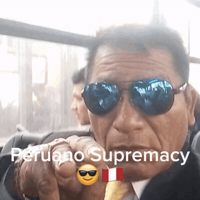 Man In Sunglasses Pointing Peruano Supremacy GIF